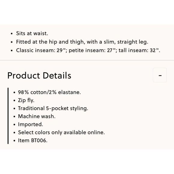 J.CREW Corduroy Pants Women 28 Full-Length Straight NEW Black Stretch BT006 - Picture 14 of 14